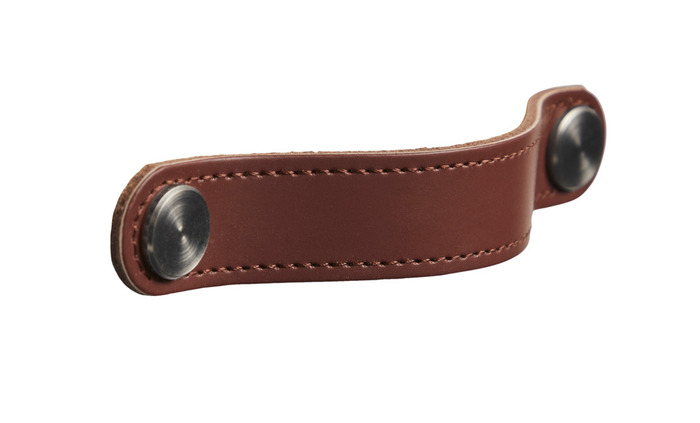 Skinnhåndtak 12,8 cm brun 2-pk.